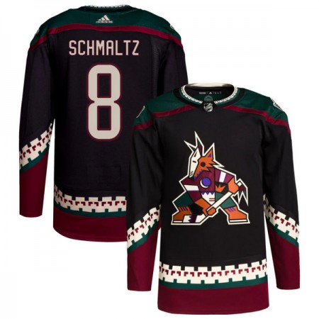 Arizona Coyotes Dresy Nick Schmaltz 8 Adidas Černá Authentic - Pánské